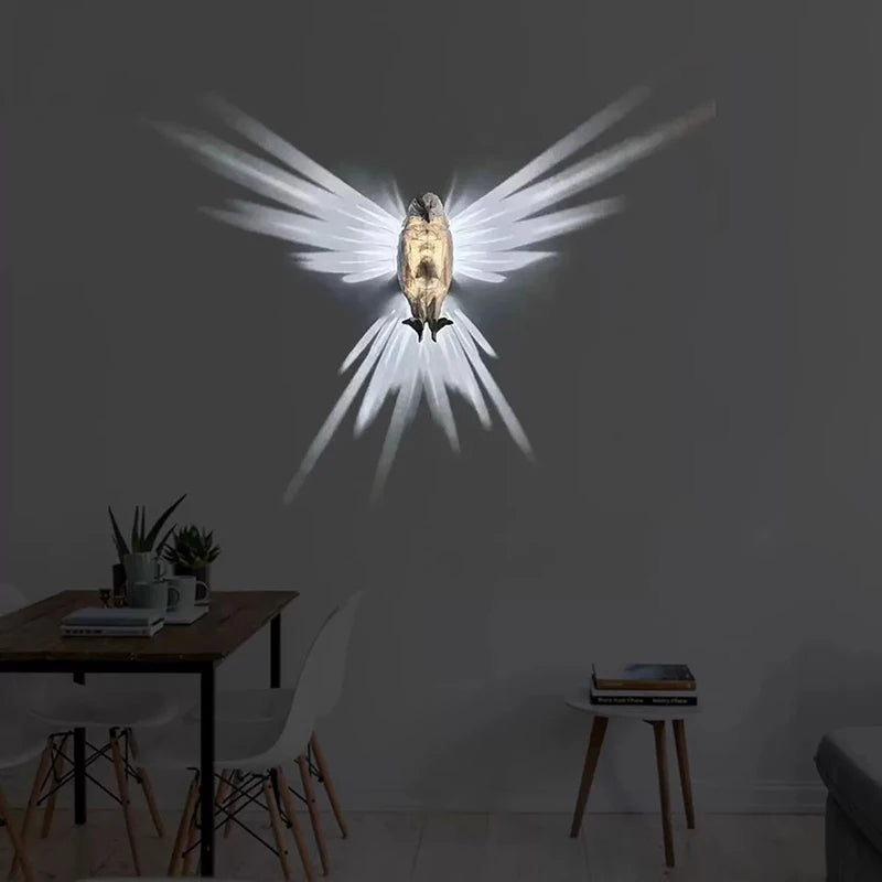 3D Bird Wall Sconce & Shadow Projector Lamp - product image 9