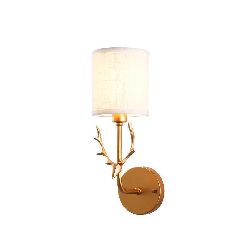 Wall Lamp Wrought Iron Antlers