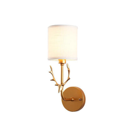 Wall Lamp Wrought Iron Antlers
