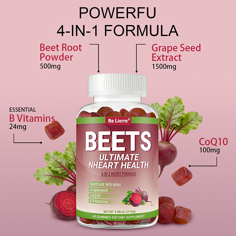 Re Lierre Beet Root Heart Health Gummies