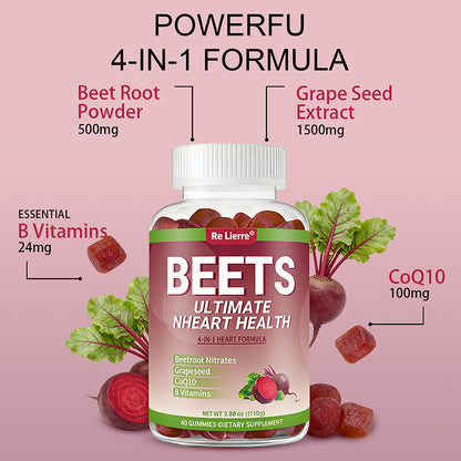 Re Lierre Beet Root Heart Health Gummies