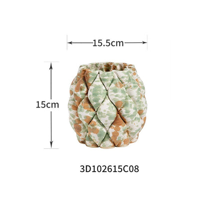 Modern Circular White Porcelain Vase - product image 4