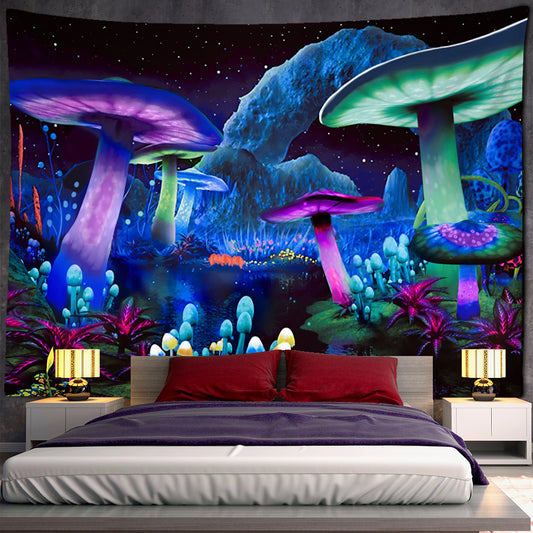 Psychedelic Mushroom Boho Area Rug - product image 1