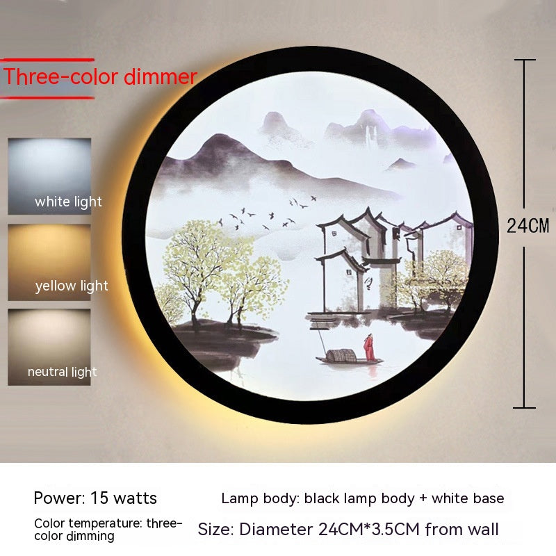 Chinese-Style LED Landscape Wall Lamp - product image 22