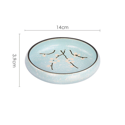 Japanese Hand-painted Ceramic Plates For Household Use