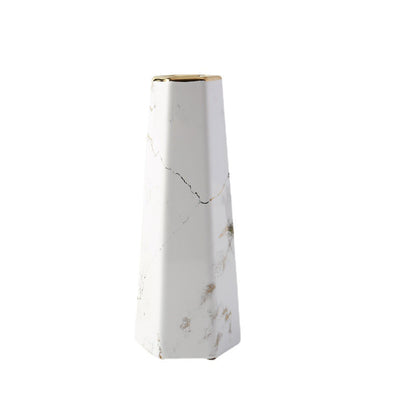Nordic Marble-Pattern Ceramic Vase - product image 5