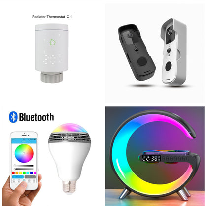 G-Shaped Smart LED Lamp with Speaker & Wireless Charger - product image 16