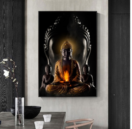 Modern Buddha Canvas Wall Art Print - product image 1
