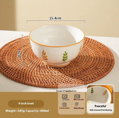 Deep Plates Dinner Plate High Sense Underglaze Tableware