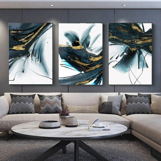 3-Piece Nordic Minimalist Abstract Canvas Art - product image 1