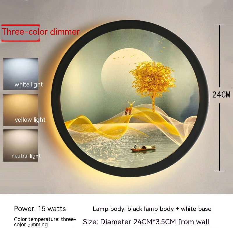 Chinese-Style LED Landscape Wall Lamp - product image 23