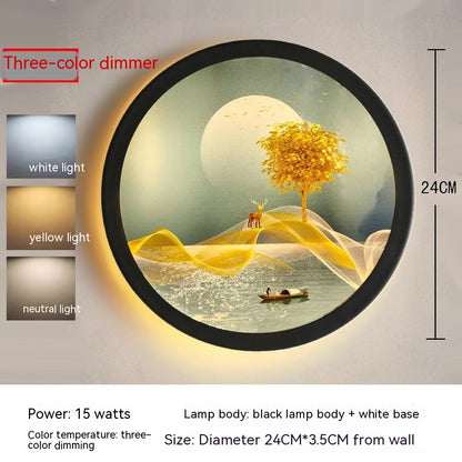 Chinese-Style LED Landscape Wall Lamp - product image 23