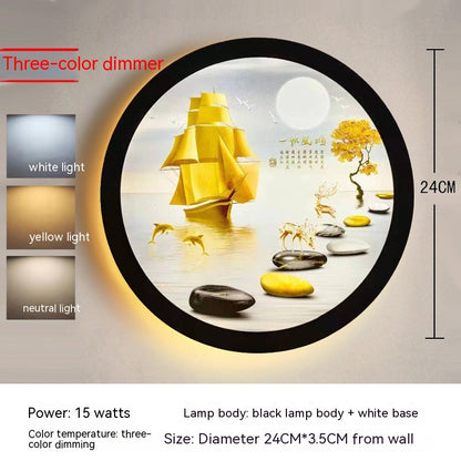 Chinese-Style LED Landscape Wall Lamp - product image 5