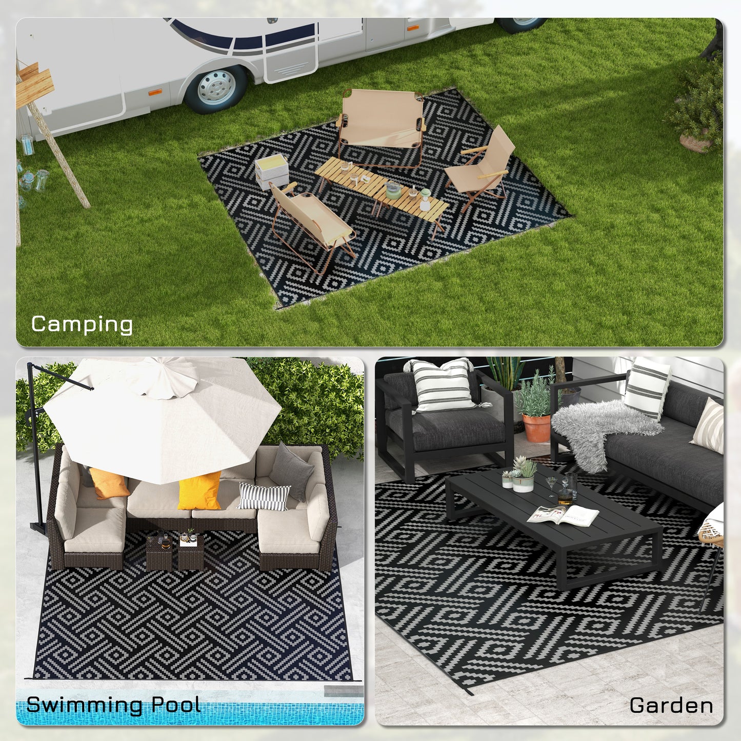 Outdoor Carpet RV Camping Rugs