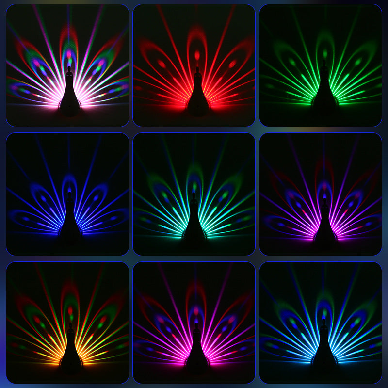 Peacock Wall Projector Lamp with Remote & Timer - product image 9