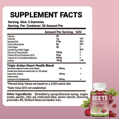 Re Lierre Beet Root Heart Health Gummies
