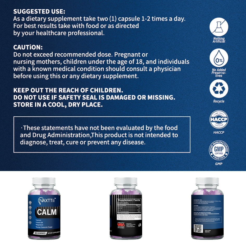 CALM Vitamin B6 Sleep Gummies | Vegan Berry Formula