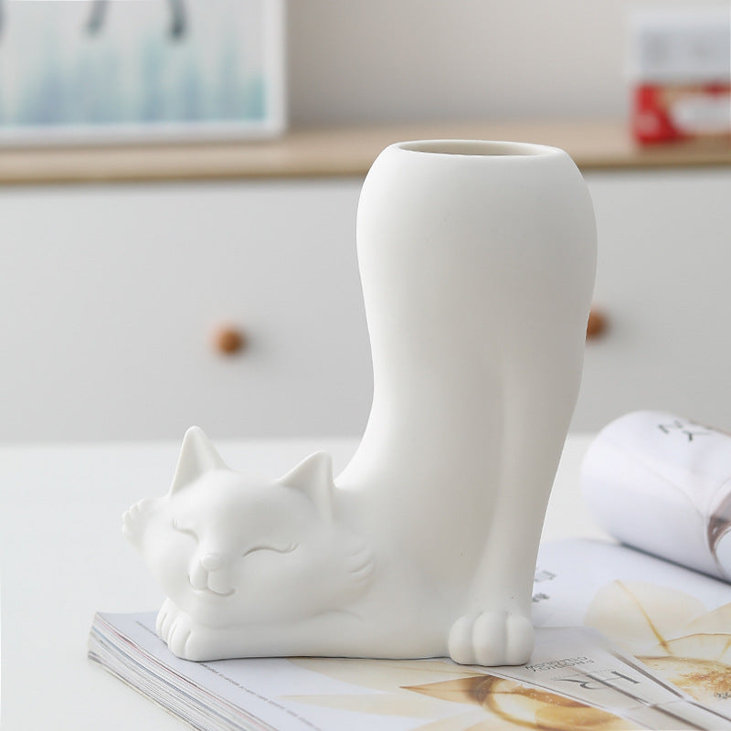 Minimalist Animal-Shaped Ceramic Vase - product image 3