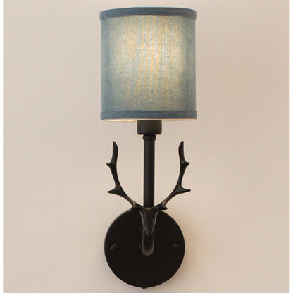 Wall Lamp Wrought Iron Antlers