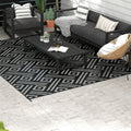 Black, Gray Geometric