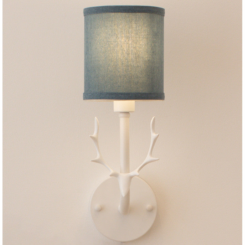 Wall Lamp Wrought Iron Antlers