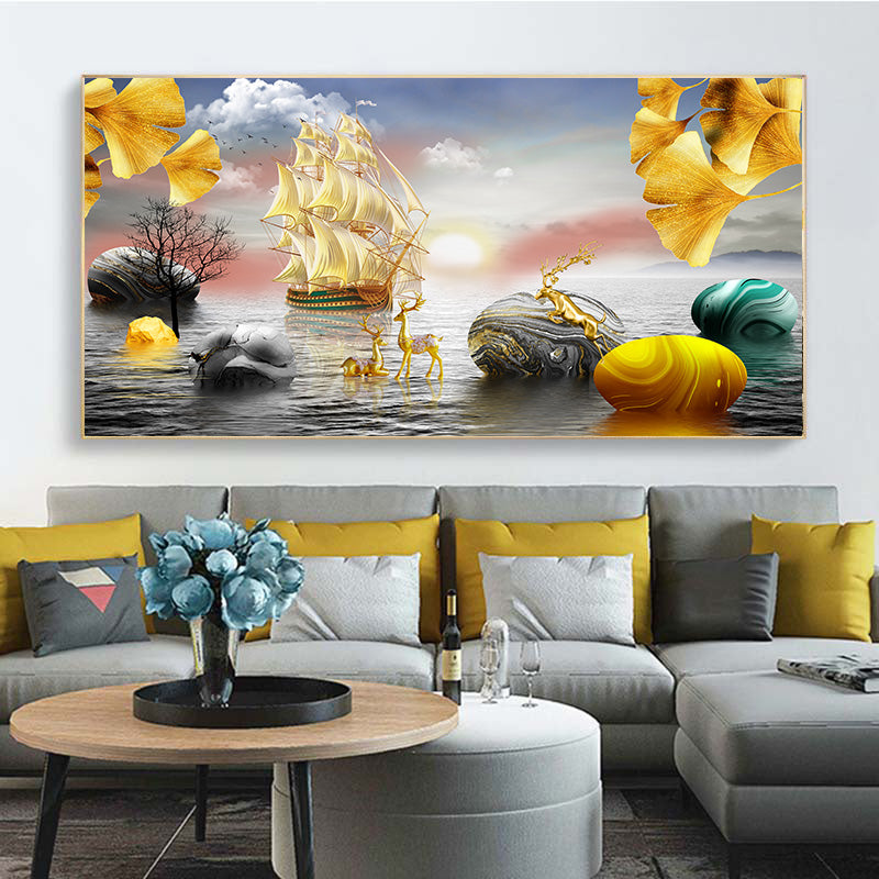 Modern Art Pavilion Canvas Wall Painting - product image 8