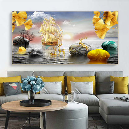 Modern Art Pavilion Canvas Wall Painting - product image 8