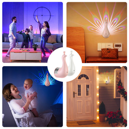 Peacock Wall Projector Lamp with Remote & Timer - product image 5