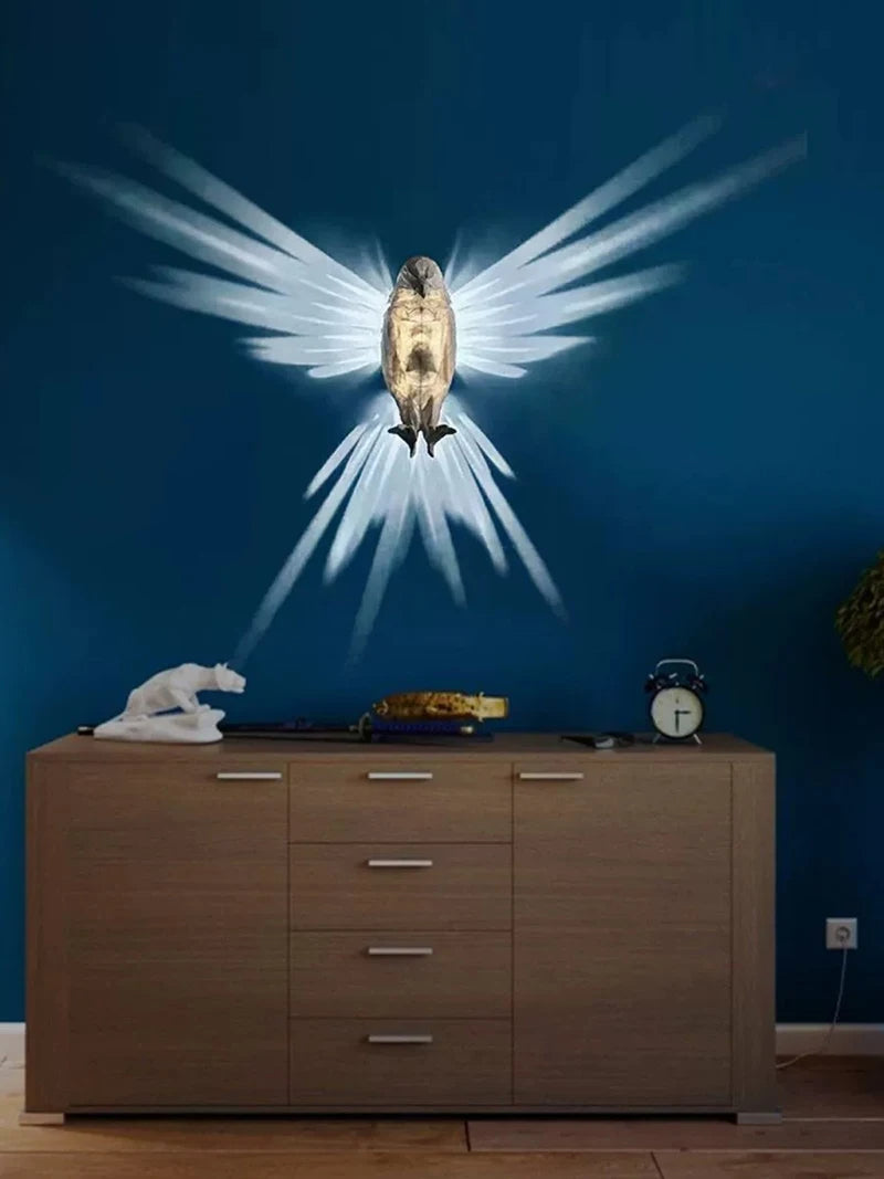 3D Bird Wall Sconce & Shadow Projector Lamp - product image 10