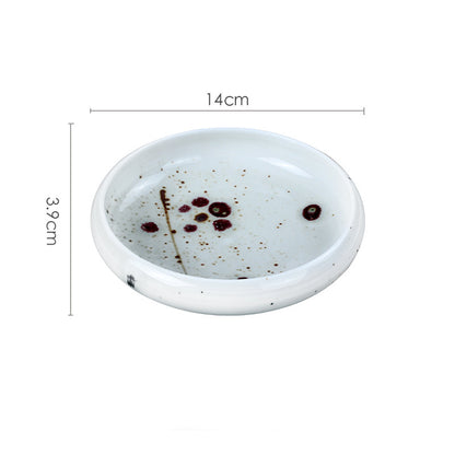 Japanese Hand-painted Ceramic Plates For Household Use