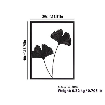 Metal Leaf Wall Decor with String Lights - product image 8